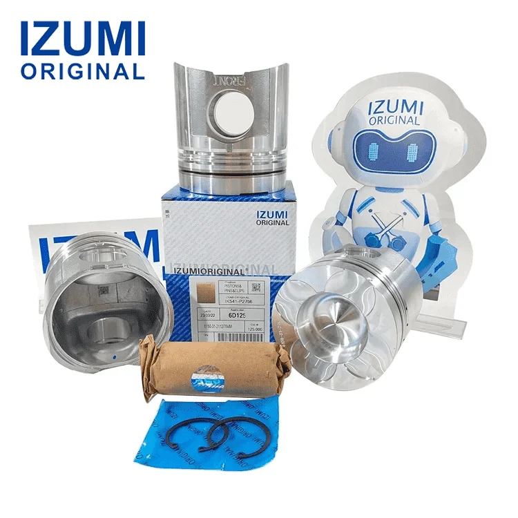 IZUMI ORIGINAL S6D125 6151-31-2171 6151-31-2071 Piston Kit for Komatsu Engine Replacement Spare Parts