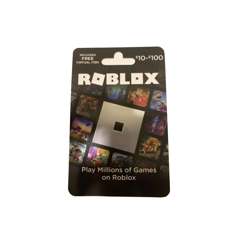 Personalized Customization $100 Roblox Paper Gift Card, 10000 Robux Game With Global Service