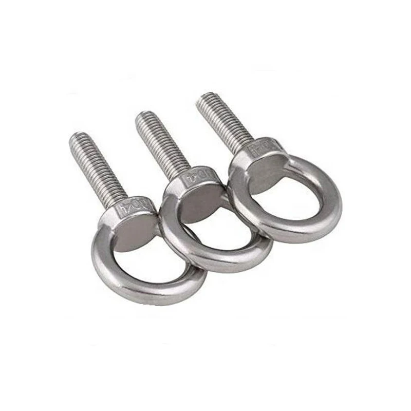 316 304 Stainless Steel Din580 Eye Bolt Male Thread Machinery Shoulder