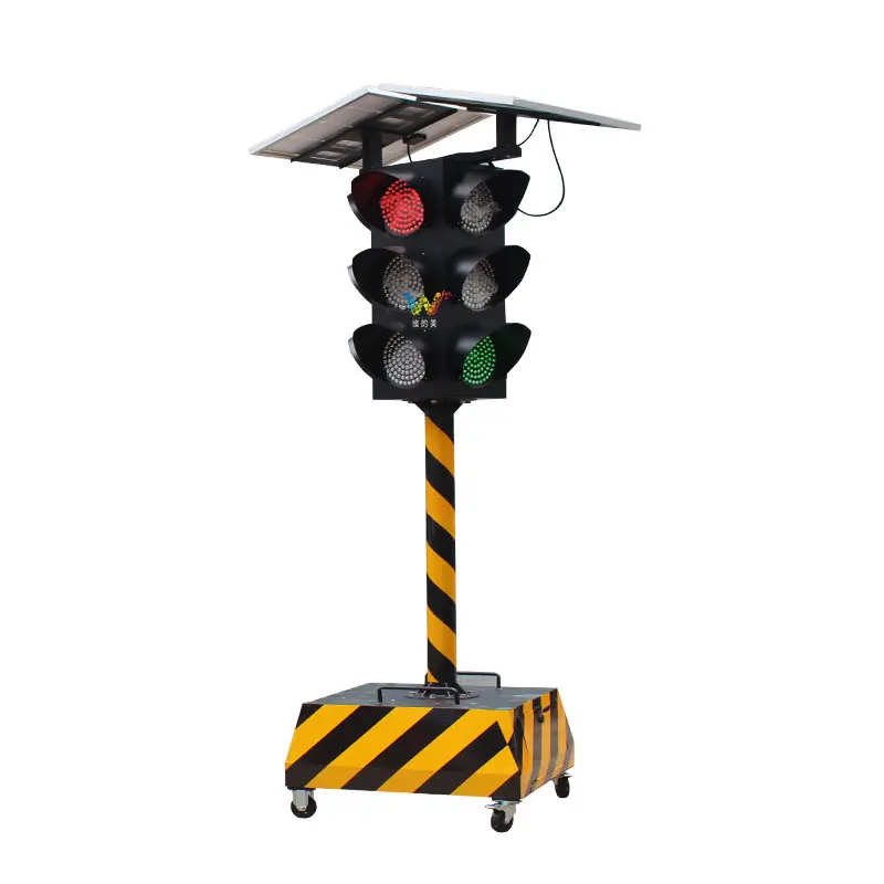 Умный контроллер, интеллектуальный сеафрор, сигнальные дорожные огни, временное дорожное движущееся светодиодное светофорное оборудование на солнечных батареях
