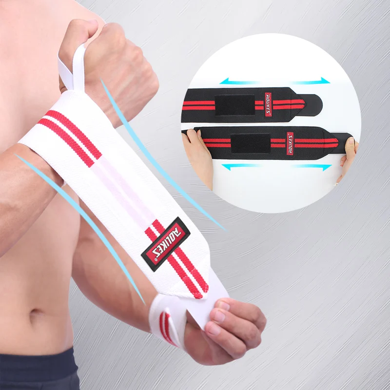 Aolikes Adjustable Elastic Wristbands Supports With Thumb Loop for Sports Wrist Protectors for Men and Women