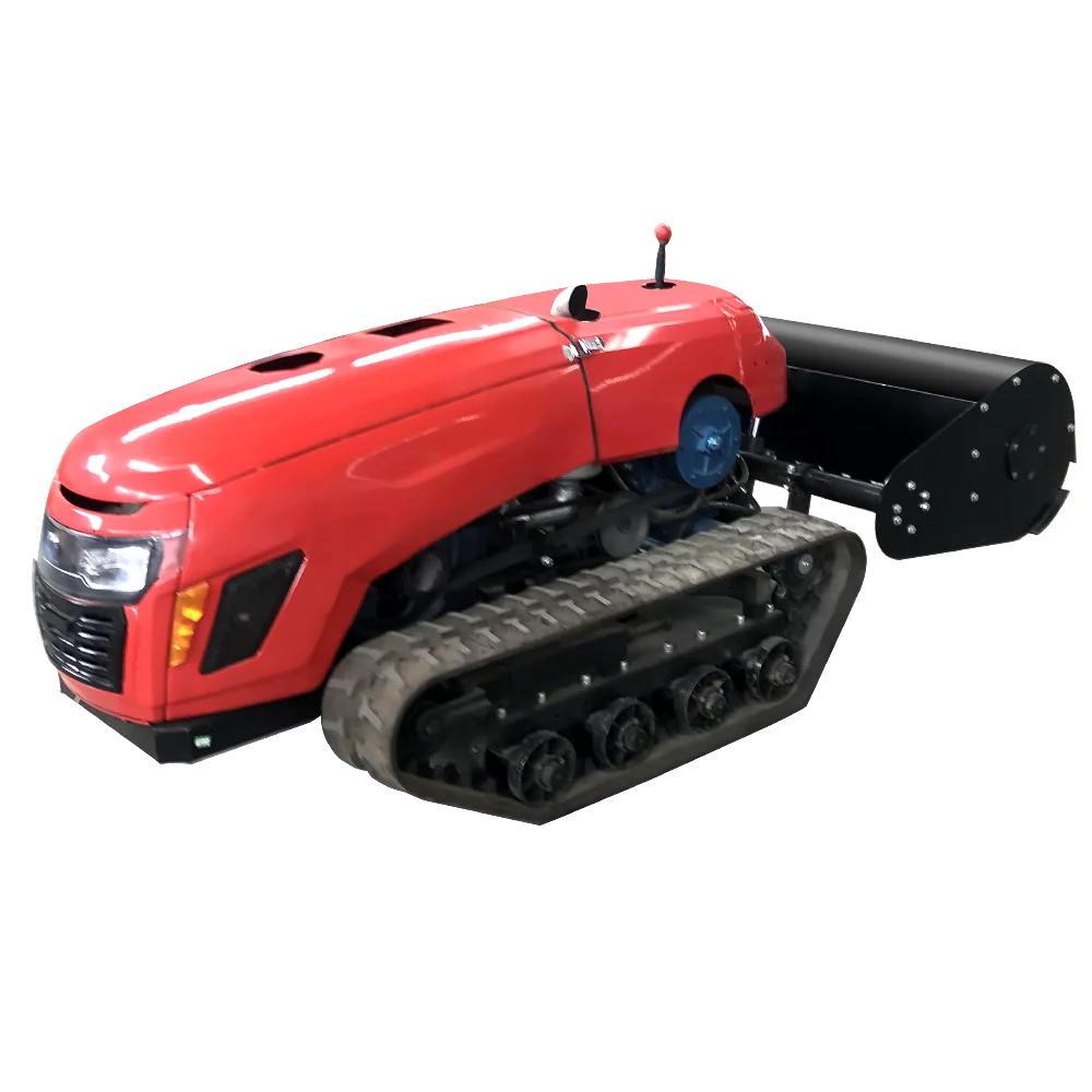 Многофункциональный роторный гусеничный трактор с дистанционным