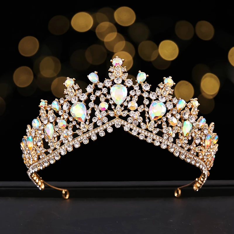 Украшенные стразами короны богини свадебные аксессуары для волос Корона повязка на голову
