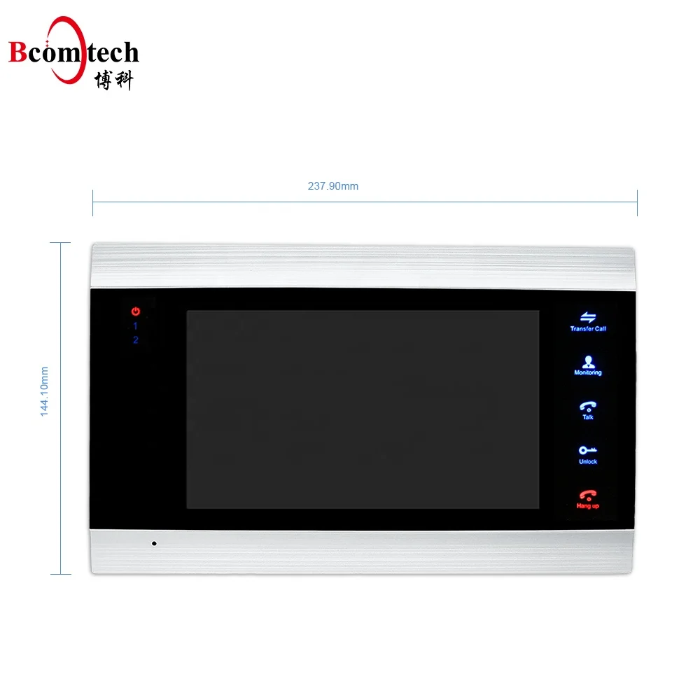 Stable Video Door Intercom System 7 Inch Color Screen Video Door Phone Intercom System