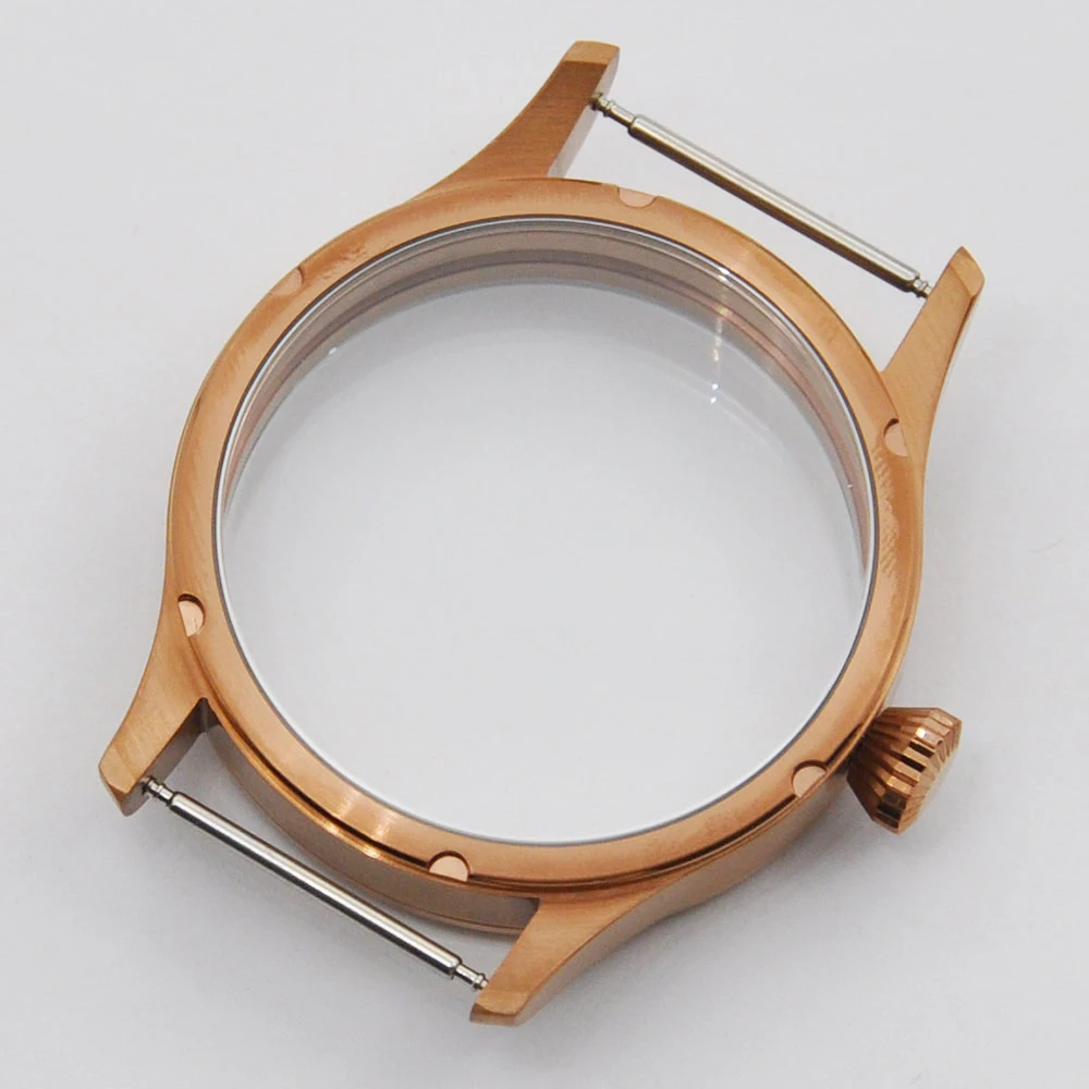 Couronne De Montre Inox Pour Mouvement ETA 6497/6498 Ou Seagull ST36 – Plusieurs Finitions (acier, Noir, Rose Gold)