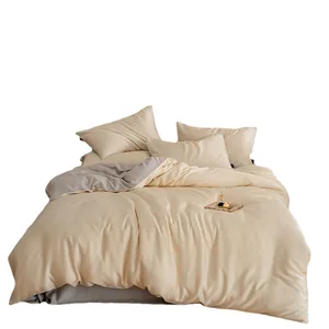 Customized  Color 100% Lyocell Organic Bamboo Bed Skirts Set  Copper Infused  Featuring and  Zipper Closures Duvet Cover Sets