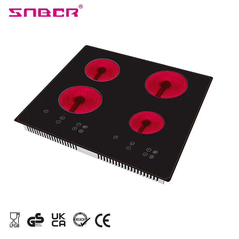 Customized Product 6000W Touch Screen Fast Heat 4 Burners Digital Multi Electric Infrared Cooker With Led Display