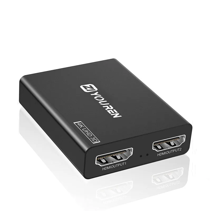 Undertrykkelse Zoologisk have lever Hdmi Switch 4k Hdmi Splitter 1 In 2 Out Uhd 1080p 4k Splitter Switch  Switcher For Tv 3d Video 1x2 Split Amplifier Dual Display - Buy 4k Hdmi-compatible  Splitter Full Hd 1080p