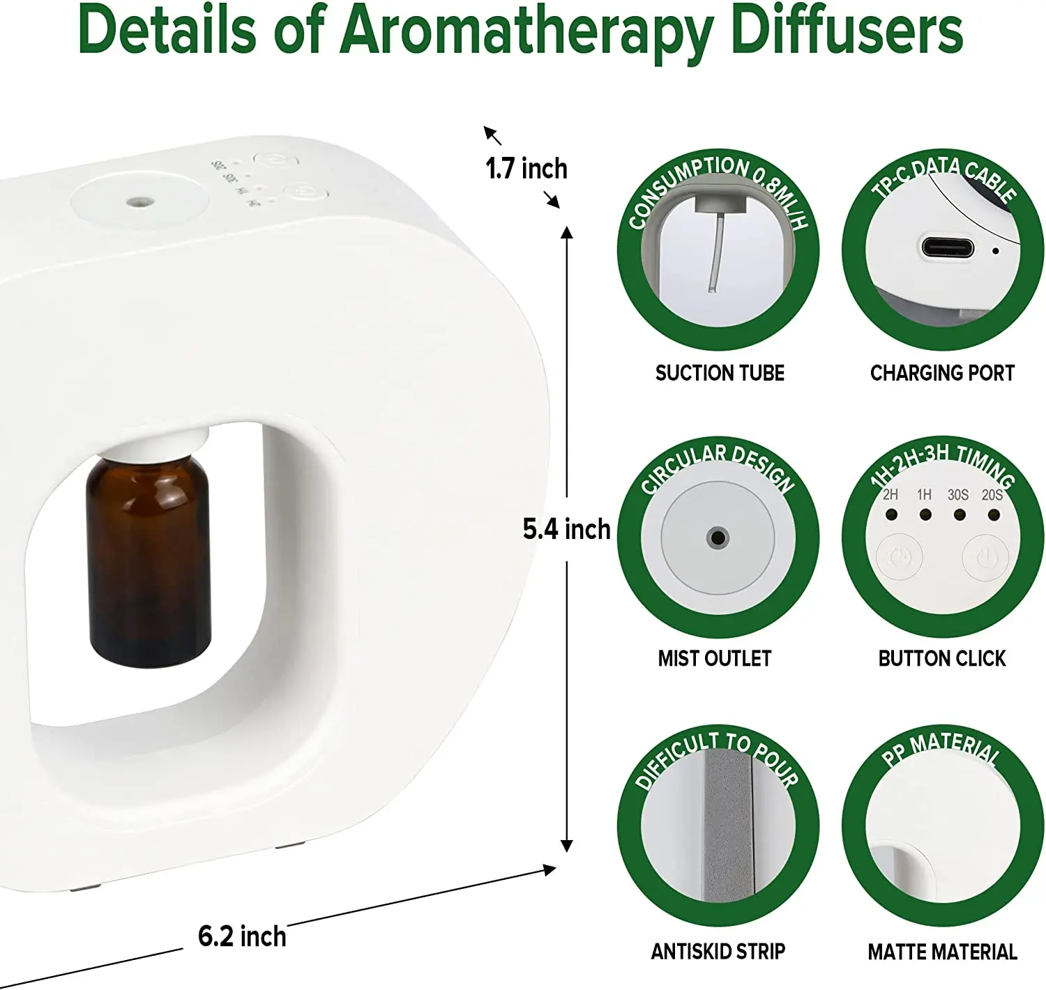 Smart Home Appliances Aromatherapy Pure Essential Oil Elegant Shape