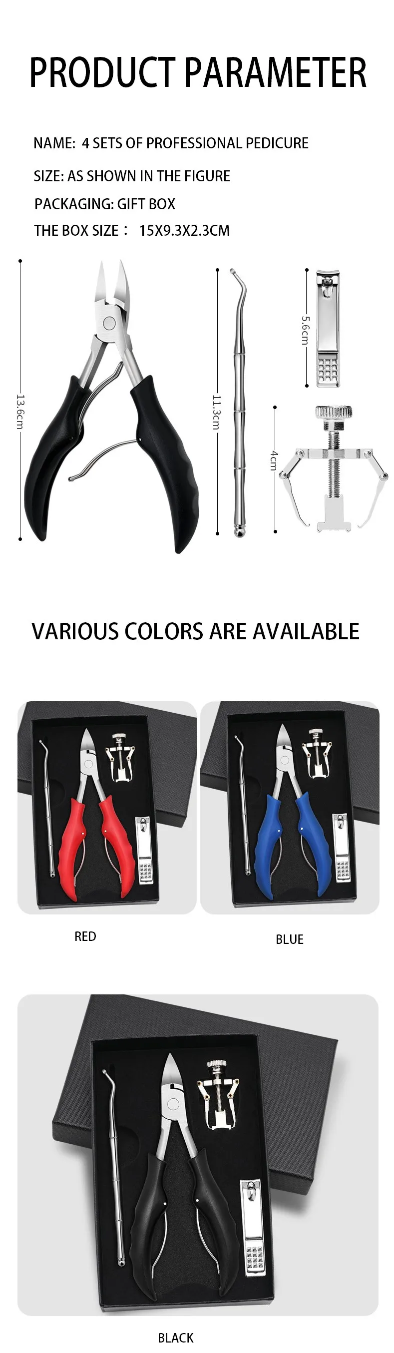 product factory hot sale stainless steel black cuticle nipper manicure tool sharp cuticle nipper-6