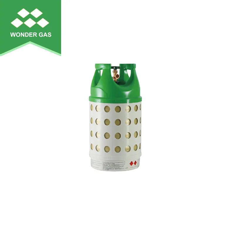 ISO1119-3 15kg LPG Cylinder Fiberglass Gas Cylinder LPG Tank Plastic Composite LPG Cylinder