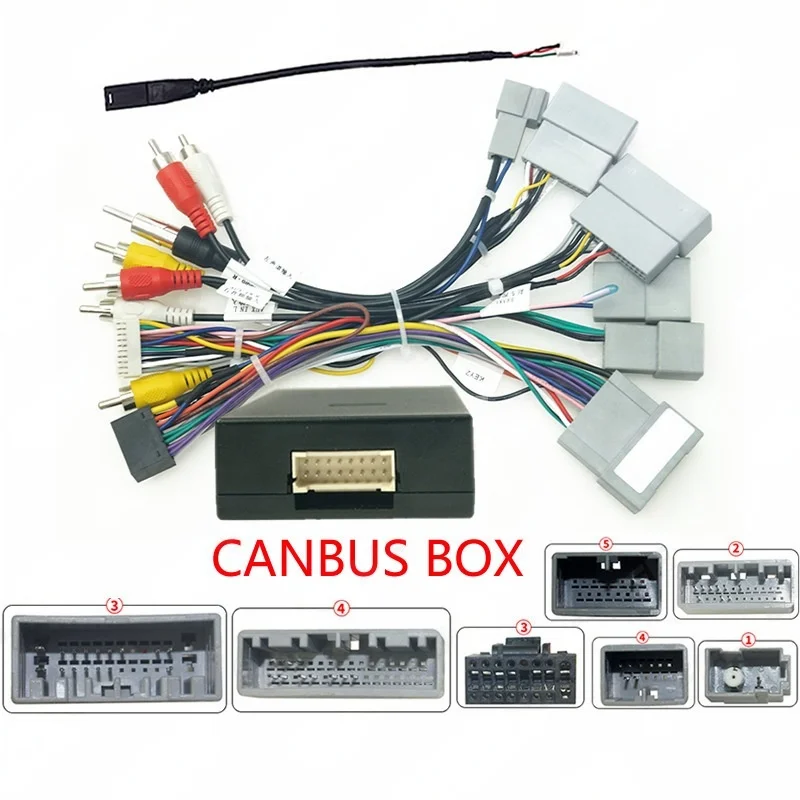 ISO Cable Adapter CAN Bus Decoder Box Plug Connector Car Android Radio Wiring Harness for Honda CRV CIVIC