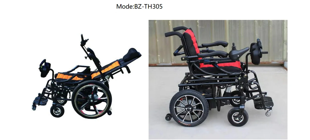 High Quality Rehabilitation Therapy Supply Manual/electric Standing Wheelchair handicapped wheelchairs for Paraplegia-BZ-E-TH305 supplier