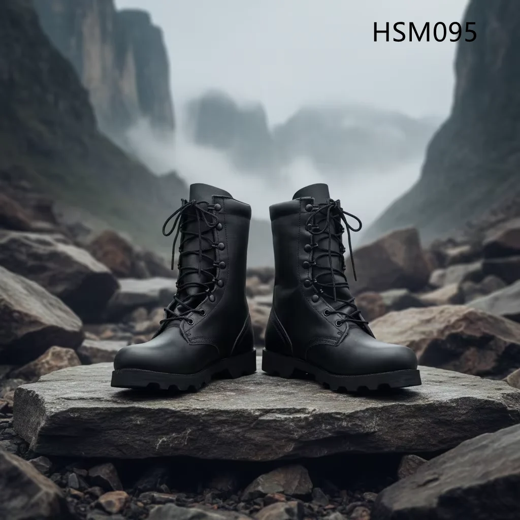 HY,Best Selling High-traction Sole Full Leather Patrol Boots One Pair Available Combat Gear Boots with L-Protection Board HSM095