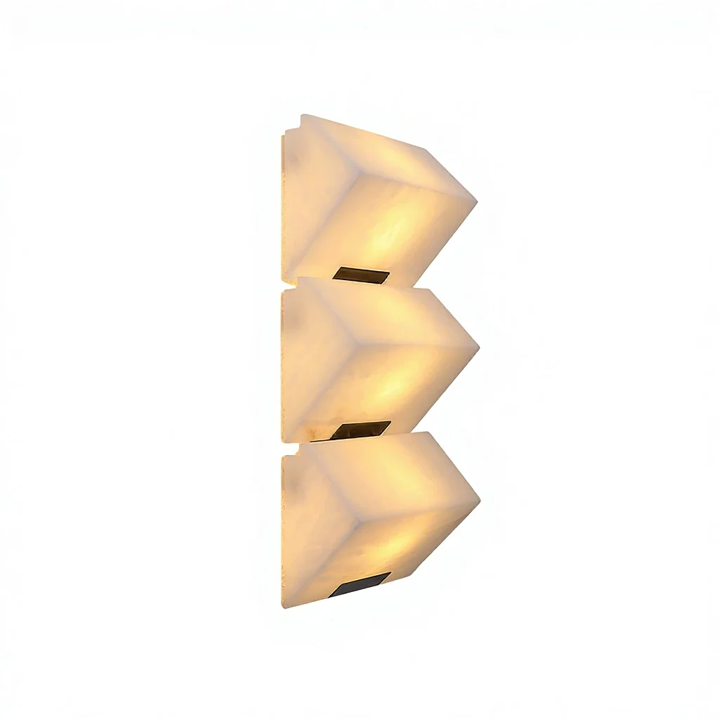 Postmodern Light Luxury All-Copper Wall Lamp Designer Simple Living Room Background Bedroom Bedside Lamp Corridor Entrance Lamp