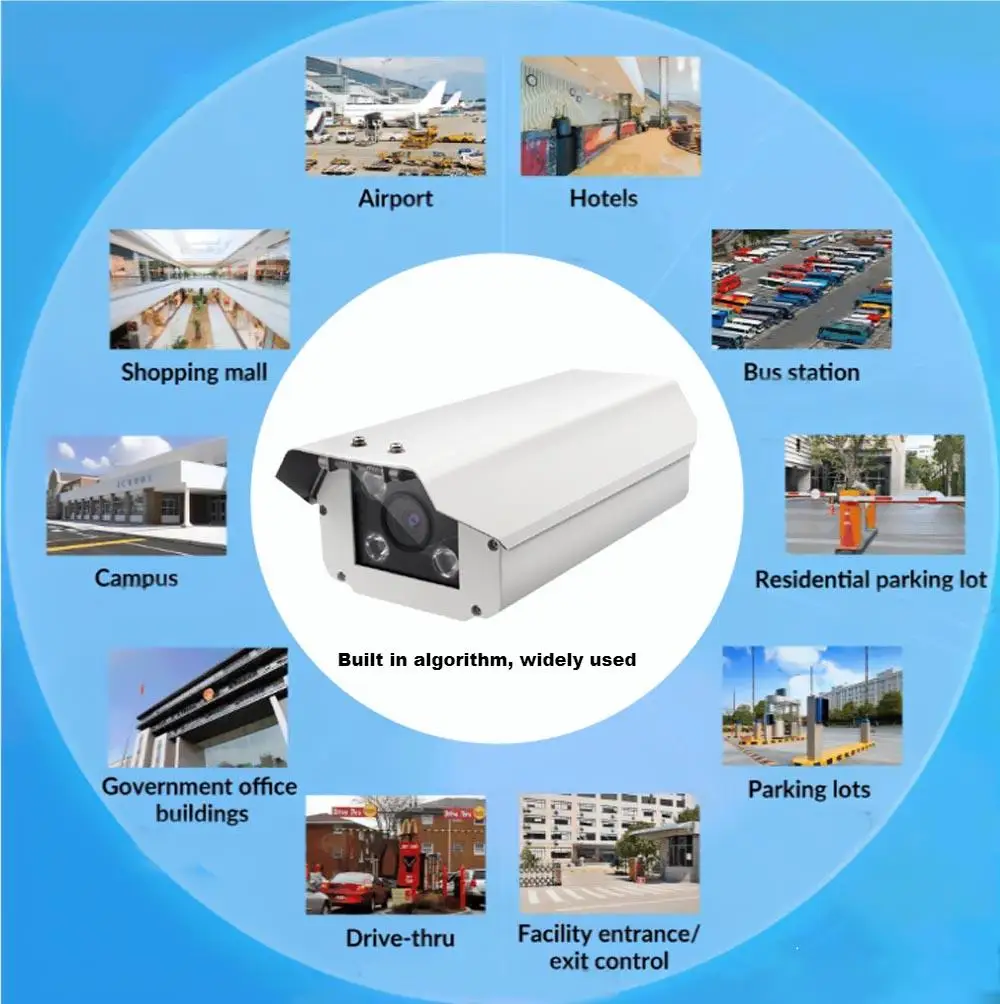 ENSTER Newest Night Vision 2MP 5MP IP Automatic Number License Plate Recognition Reader System ANPR LPR Camera With Software
