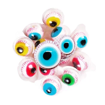 sweet wholesale custom Halloween colorful funny eye gummy candy