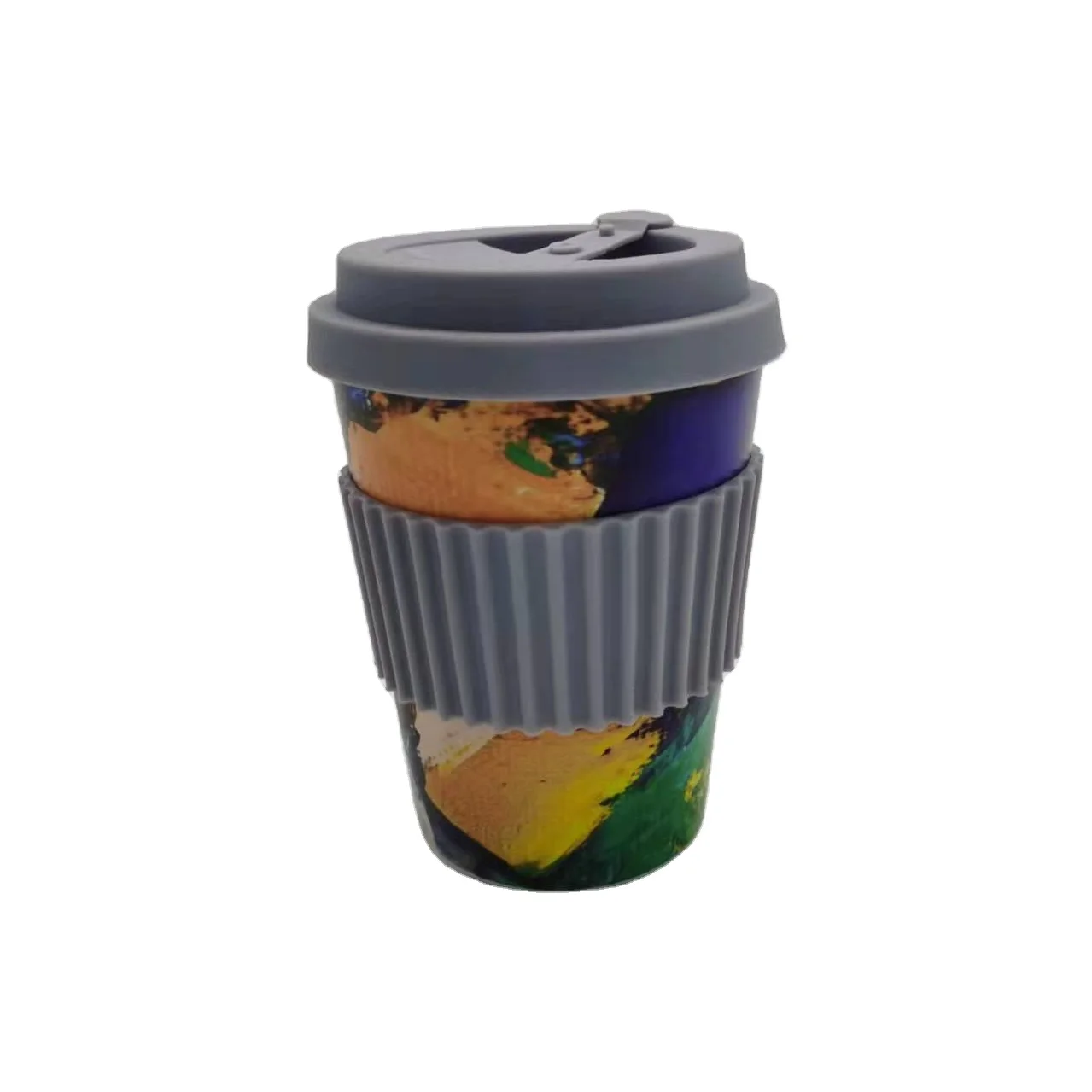 Oem Eco Friendly Travel Coffee Mug Silicone Lid Coffee Mug Cup Pla Cups