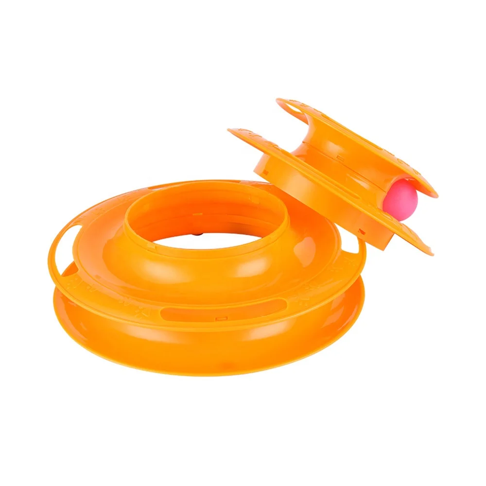 Interactive Cat Toy Tower Tracks Disc - Eco-Friendly Fun