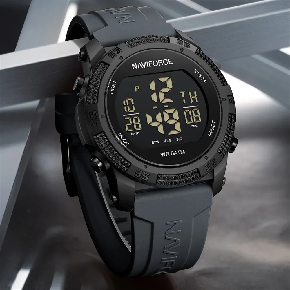 Reloj Digital NAVIFORCE 7104 para hombre, reloj de pulsera deportivo con  cronógrafo, cronómetro, Reloj Original resistente al agua, Reloj  electrónico para hombre| Alibaba.com