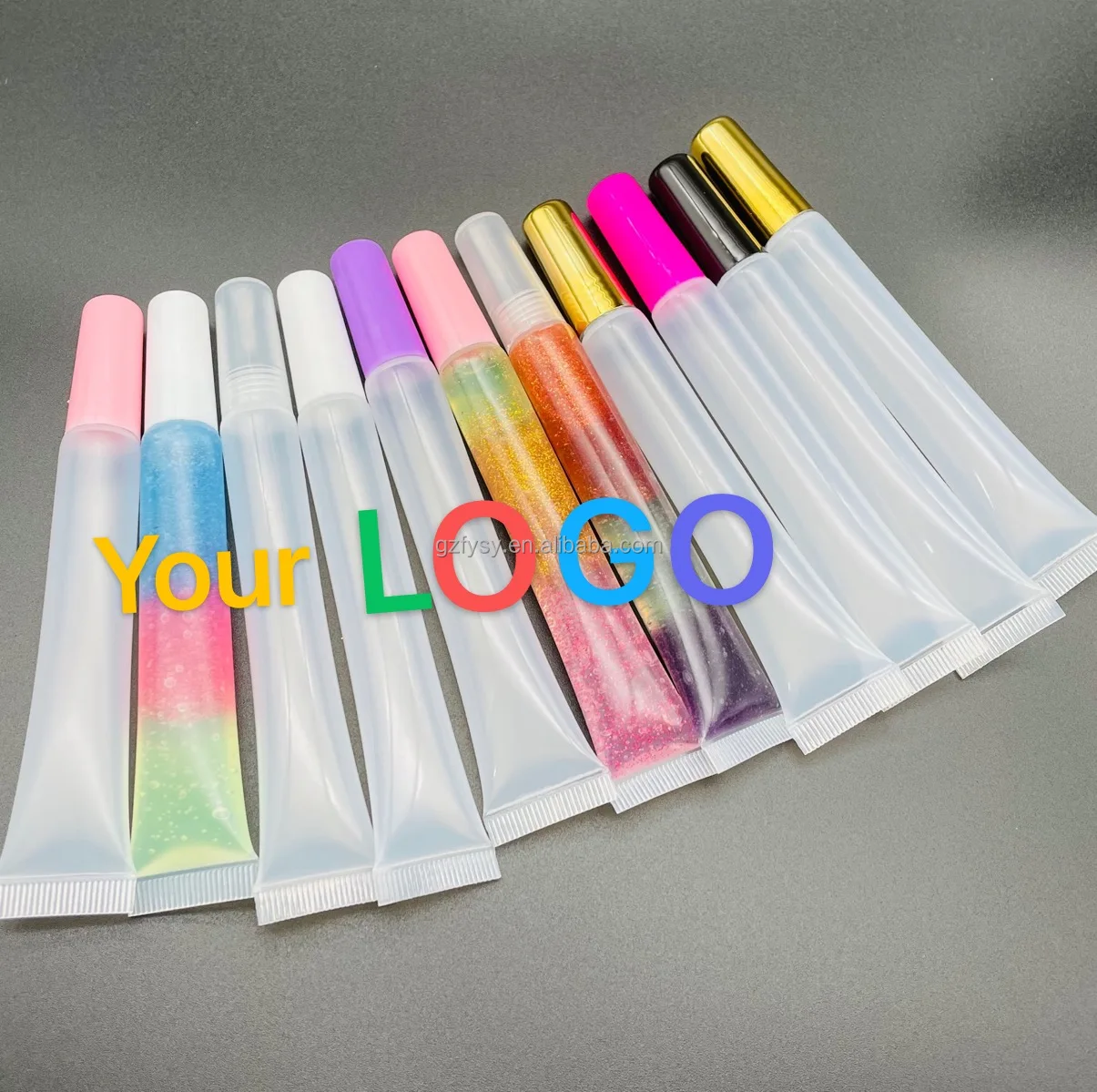 Custom Logo Private Label 8ml 10ml 15ml Slim Long Skinny Empty Clear