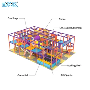 Hot Selling Children Interactive Indoor Playground Equipment Customize Theme Commercial Kids Indoor Playground With Trampoline