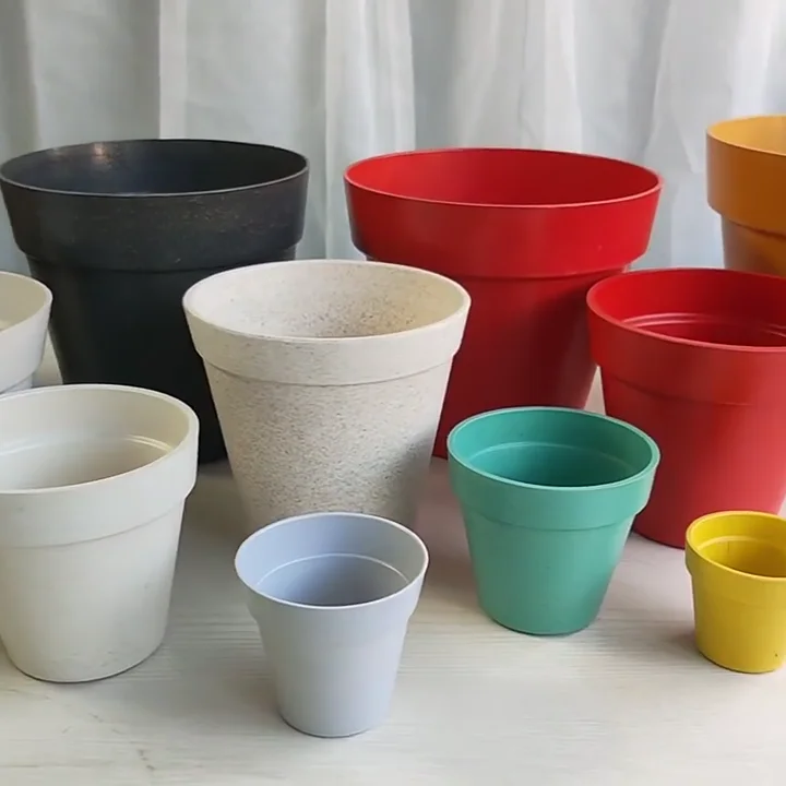 Chinese Manufacture Customized Biodegradable Flower Pot Bamboo Fiber