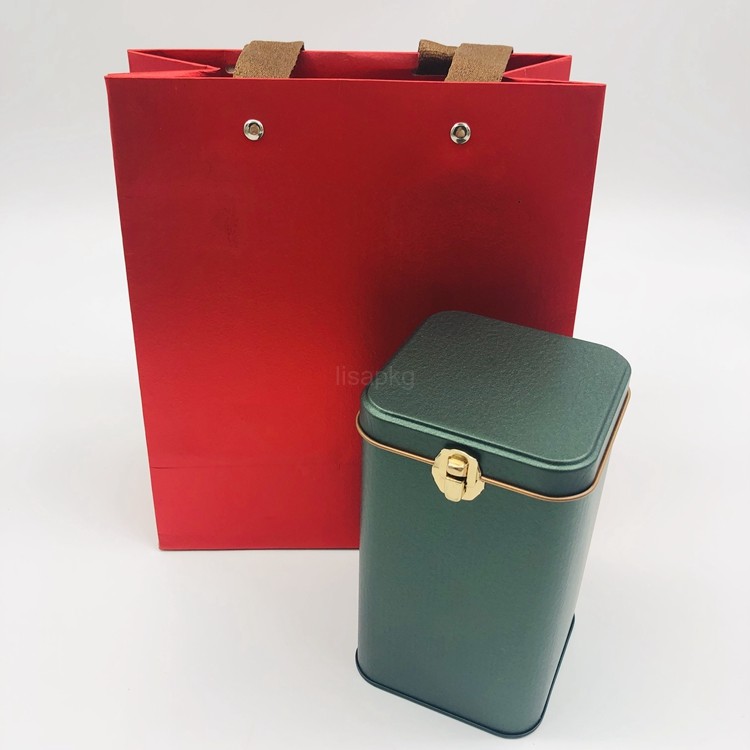 
 OEM квадратные пустые жестяные банки для упаковки пищевого класса кофе или чая с замком  