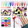 Gel para uñas con 12 colores