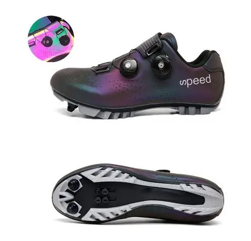 Сверхлегкий с двойными пряжками для велоспорта MTB Световой для шоссейного велосипеда велосипедная обувь самофиксирующаяся велосипедная шипа обувь профессиональные кроссовки для мужчин