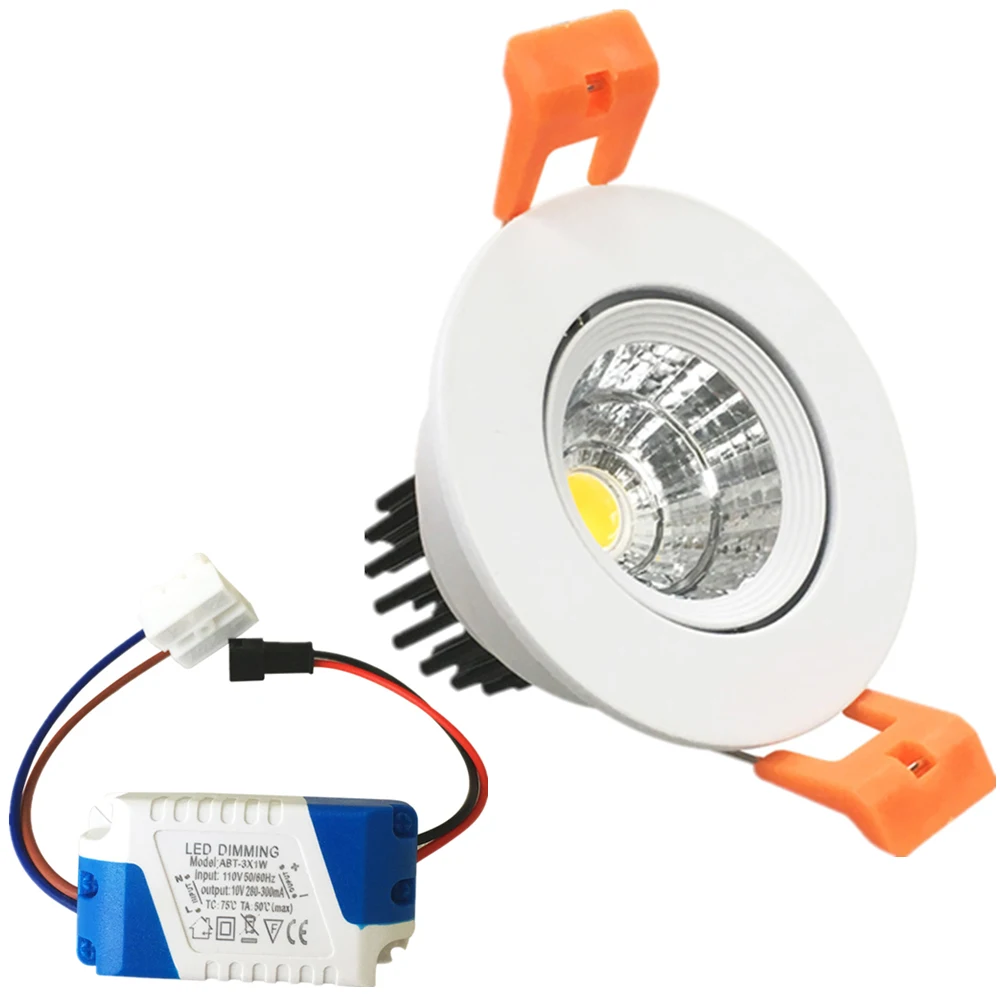 3W 5W 9W 16W LED Downlight, COB Directional down light in low price for Office Lighting