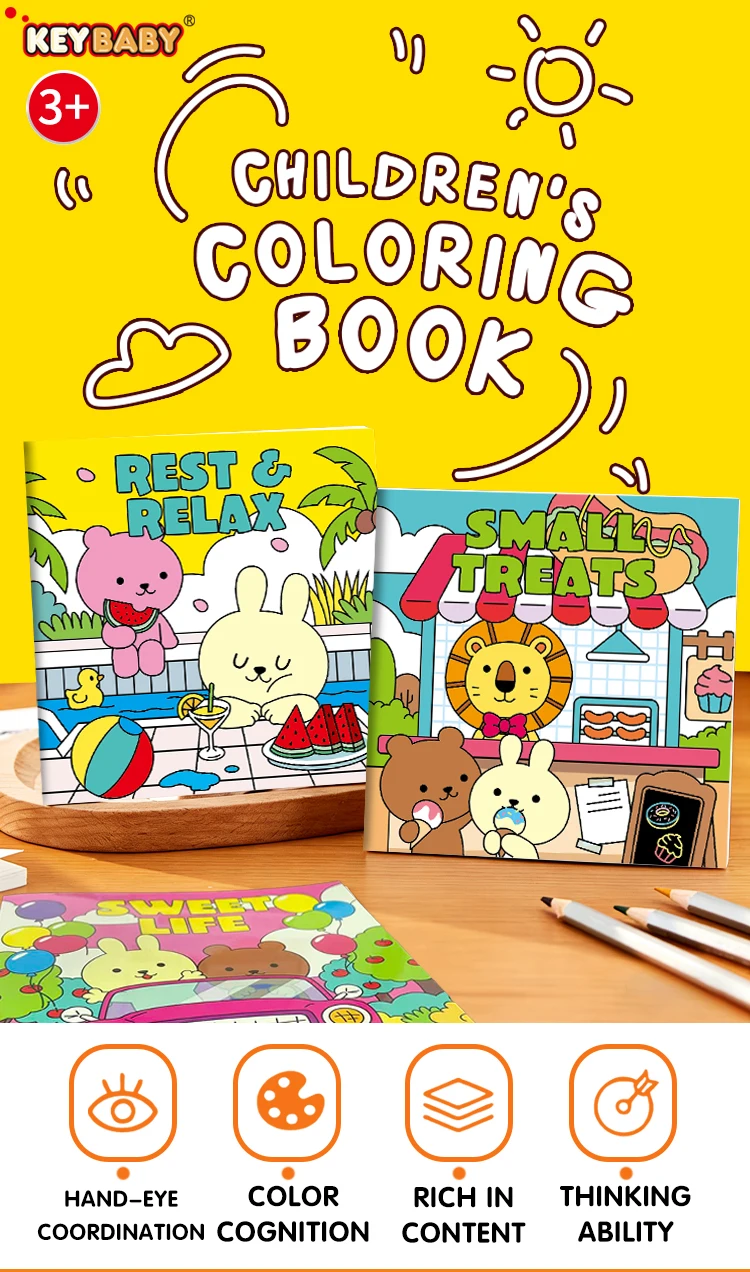 product custom wholesale factory paper printing service oem simple 2026 ins cute early education coloring books for kids adult-5