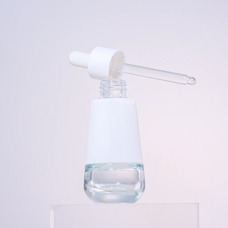 Customizable Transparent Empty Glass Dropper Bottle With Plastic ...