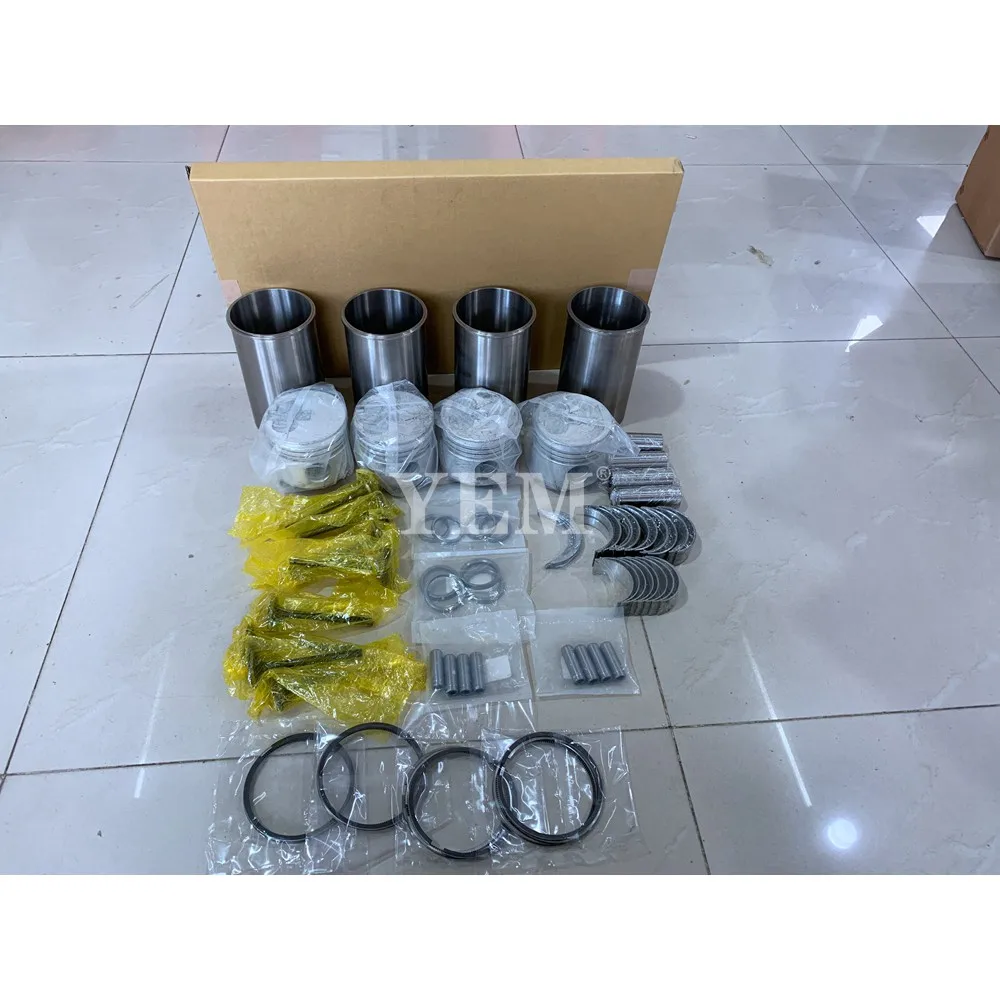 High-Performance 2L Rebuild Kit With Valves Engine Bearings Cylinder Liner Piston Rings Full Gasket Kit for Toyota