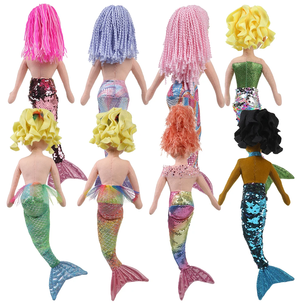 2016 nuovo disegno bella ragazza della sirena bambola di pezza peluche  farcito della bambola della sirena