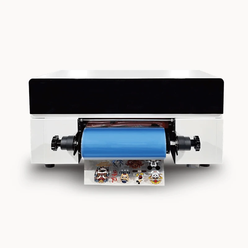 A3 New Type Dx7 Automatic Printhead UV DTF Transfer Sticker Roll-to-Roll Imprinting Inkjet Printer 30cm with Laminator ERASUB