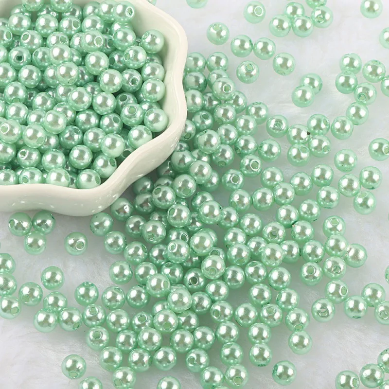 8mm Round Cheap Abs Plastic Pearl Beads Wholesale White Imitation Pearl ...