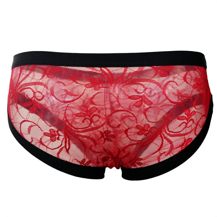 Men Wearing Lace Panties Sexy Perspectives Thong Underwear Lingerie For ...