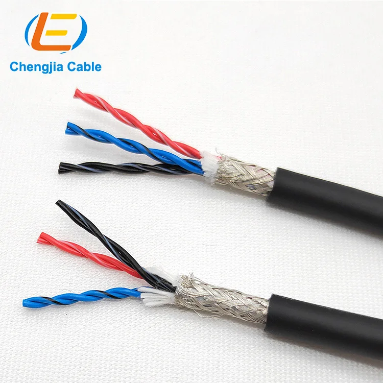 Cable de par trenzado de codificador blindado de alta flexibilidad YY506