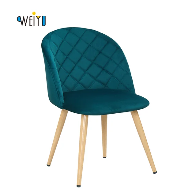 Обеденный стул раздавленный для гостиной ресторана простой дизайн бархатный столовой домашняя мебель столовая гостиница reataurant