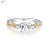 18K Solid White And Yellow Gold