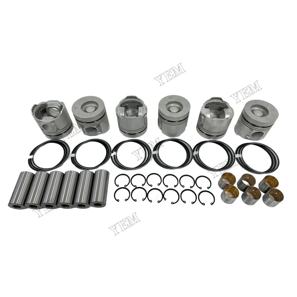 For Doosan / for Develon DB58 Cylinder Piston Kit With Piston Rings Engine Parts China Manufacturer