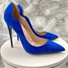 Terciopelo azul de 12 cm.