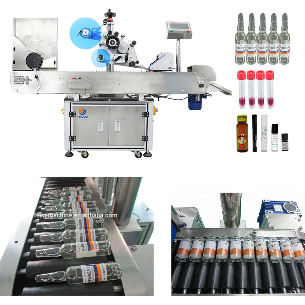 FK807 Automatic High Speed Horizontal Way Small Round Bottle Sausage Labeling Machine