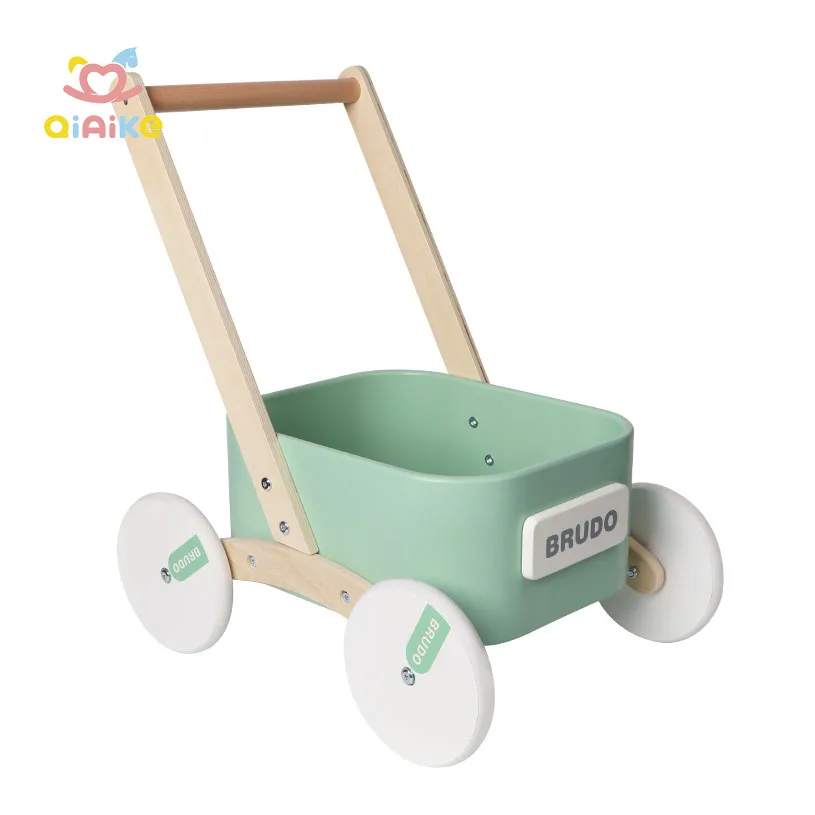 Trotteurs multifonctionnels en bois pour bébés, jouets à pousser pour bébés apprenant à marcher avec des roues, jouets éducatifs pour tout-petits