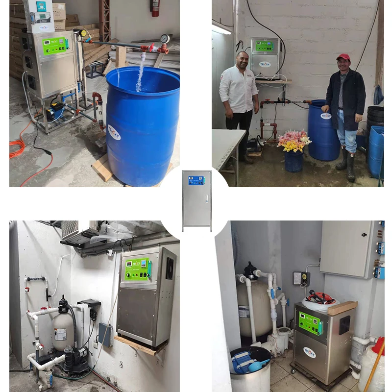 QLOZONE Factory Price Ozone Generator 30 g Oxygen Source air Cooling Ozone Generator 20g for Water Treatment Oxygen Concentrator