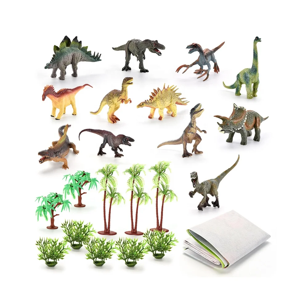 Dinossauros Figuras brinquedos PVC Mini Dinosaur jogo divertido