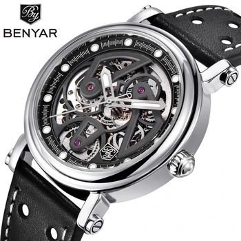 BENYAR 2024 New Men's Watch Top Brand Luxury Mechanical Watch Men's Multi Functional Timing Sports Waterproof Reloio Masculino