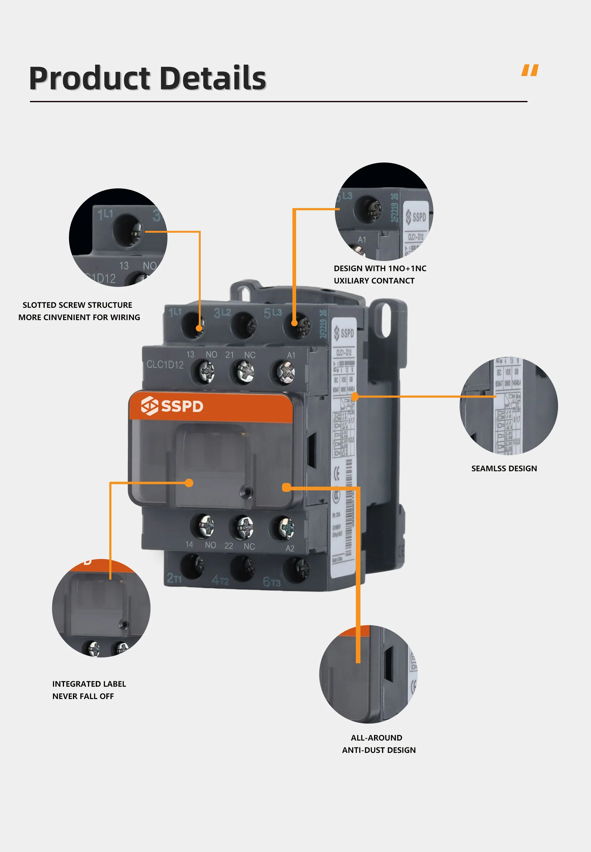Sspd Lc1 D38 Contactor Original New Ac Contactor 3p(3 No) Ac3