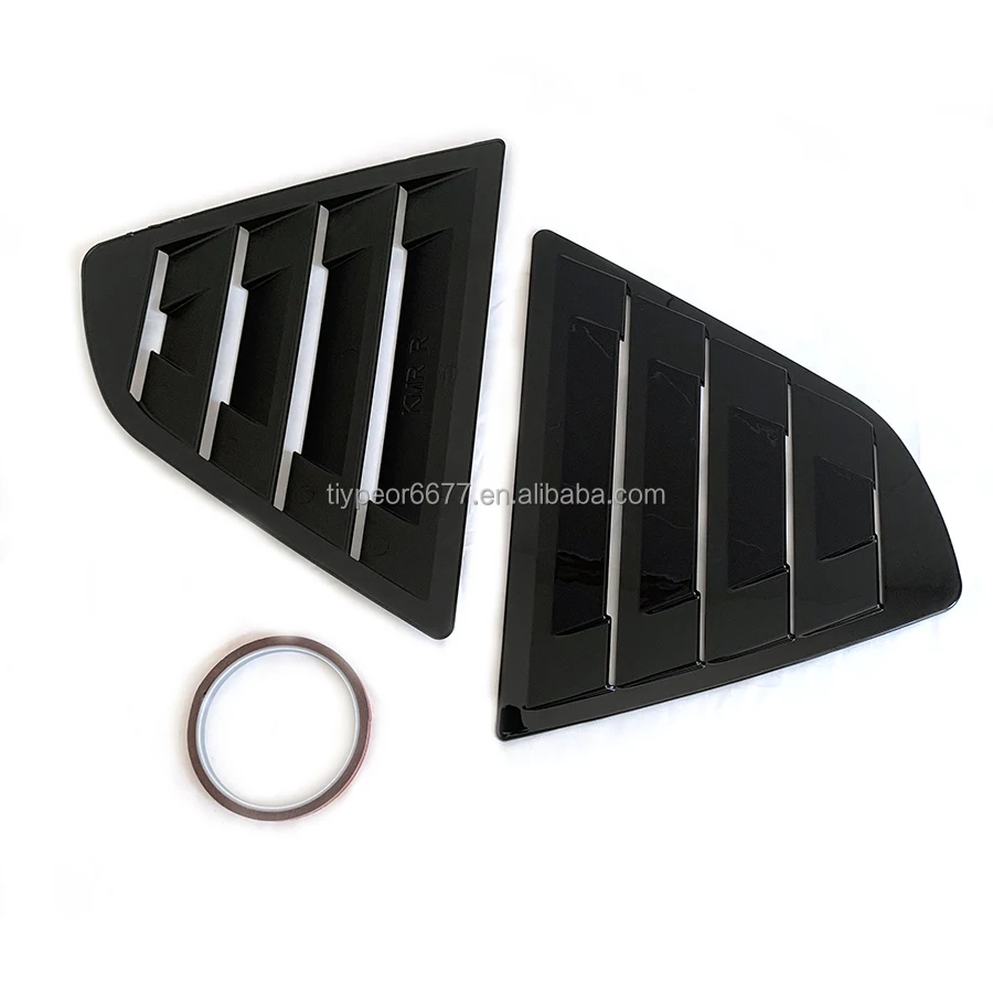 product for toyota camry 2018   2023 accessories sporty car auto exterior rear side window louvers air vent scoop shadestrim blinds-6